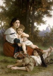 Odpoczynek (1879) William-Adolphe Bouguereau (1825 - 1905) 